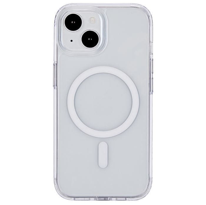 eSTUFF Magnetic hybrid case, pre iPhone 15 Plus ES67140026, číry